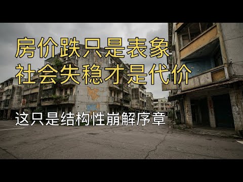 房价跌，是经济崩溃里最“轻”的后果|真正的危机不是房价，而是房价背后的社会结构