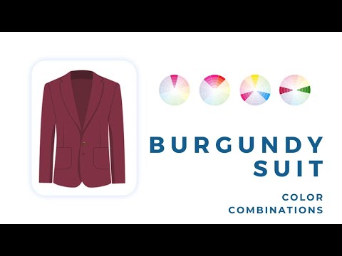 How to Match a Burgundy Suit with Different Shirt & Tie Colors [with Shoes]