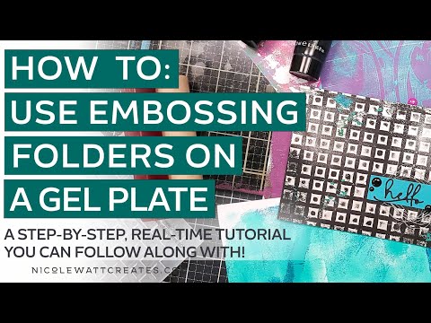 How To: Use an Embossing Folder on a Gel Plate | Craft Technique