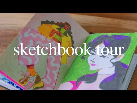 Illustrator sketchbook tour | March 2022 - March 2023