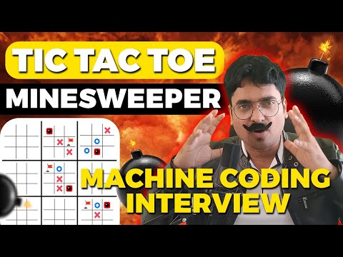 Tic Tac Toe Game in Javascript with Minesweeper 💣| Mastering Machine Coding Interview Round