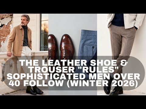 The Leather Shoe & Trouser "Rules" Sophisticated Men Over 40 Follow (Winter 2026)
