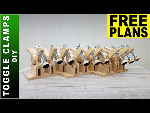 🟢 Simple Homemade Toggle Clamps 👉 FREE PLANS 👈 diy