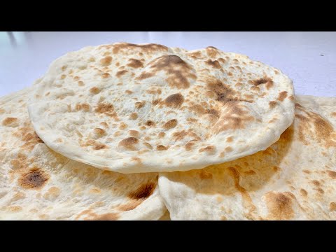 خبز عراقي بطريقة جديدة بدون عجن وبدون تنور