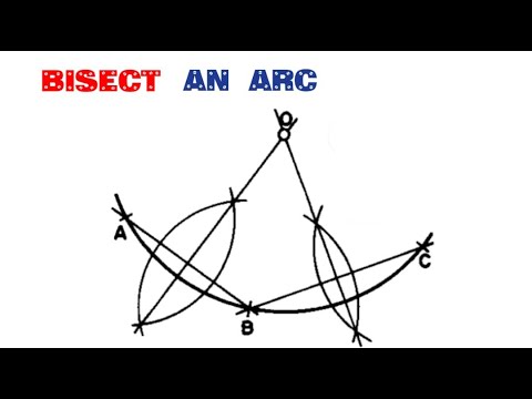 HOW TO FIND THE CENTER OF AN ARC||Geometrical construction||Engineering drawing||Technical drawing