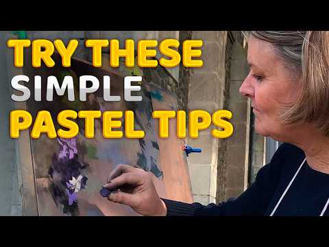 Painting flowers with floral pastels | pastel painting for beginners | pastel painting flowers