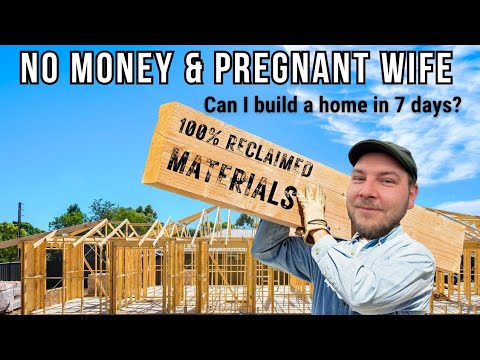 Built this house in my field with 3 tools and no money #diyhouse #offgridliving #homestead