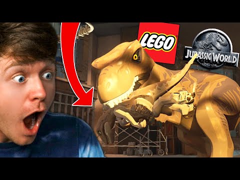 T-REX vs VELOCIRAPTOR in LEGO JURASSIC WORLD! (Part 4)
