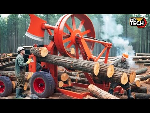25 Mind-Blowing Firewood Processing Machines in Action! | Homemade Modern Chainsaw Machines #1