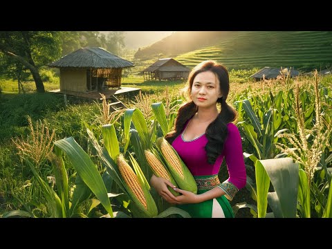 A Beautiful Farmer’s Life – Alone in Nature, Harvesting & Cooking