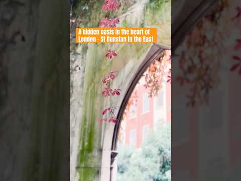 A hidden oasis in the heart of London-St Dunstan in the East #London #HiddenGem #StDunstanInTheEast