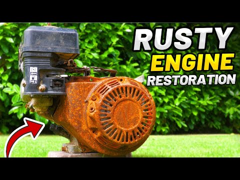 RUSTY ABANDONED ENGINE RESTORATION