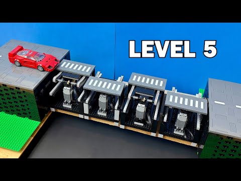 Making LEGO Cars CROSS Moving Bridges...