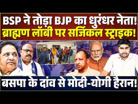 BSP ने तोड़ा BJP का धुरंधर नेता! ब्राह्मण लॉबी पर Mayawati की सर्जिकल स्ट्राइक! Modi-Yogi बड़ा झटका!