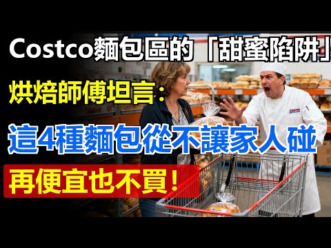 Costco麵包區的「甜蜜陷阱」！烘焙師傅坦言：這4種麵包從不讓家人碰，再便宜也不買！#Costco #好市多