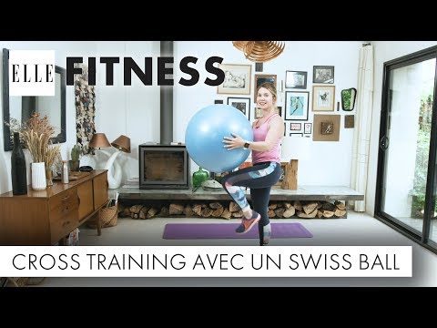 Cross Training Exercises with a Swiss Ball┃ELLE Fitness