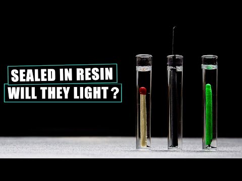 Matches & Sparklers In RESIN! - Will They Ignite?