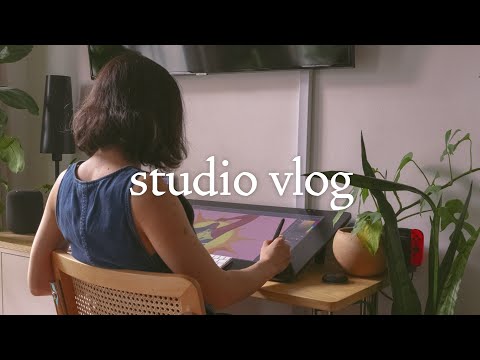 Studio Vlog | A week in my life: Client work, plant shopping, good art friends, Autumn in New York
