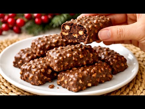 Quick no-bake homemade dessert! No oven or flour!