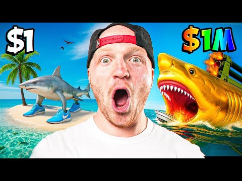 $1 vs $1,000,000 Shark in Roblox!