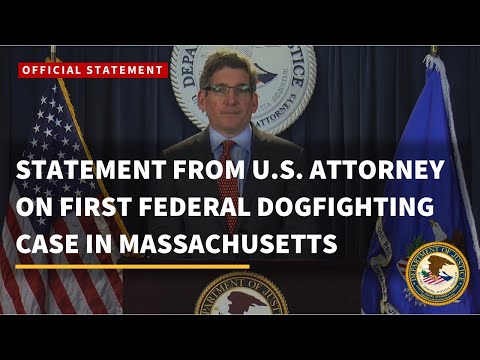 STATEMENT FROM ACTING U.S. ATTORNEY LEVY ON FIRST FEDERAL DOGFIGHTING CASE CHARGED IN MASSACHUSETTS