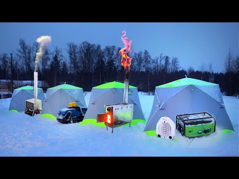The best way to heat a tent! How much does it cost to fish in comfort?! Fishing tent heating test