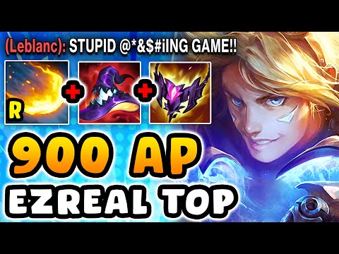 THE BEST WAY TO TILT A TOP LANER (900 AP EZREAL TOP)