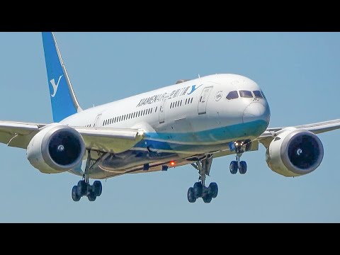 90 LANDINGS &amp; TAKEOFFs in 60 MINUTES - Boeing 747, Airbus A380 ... (4K)