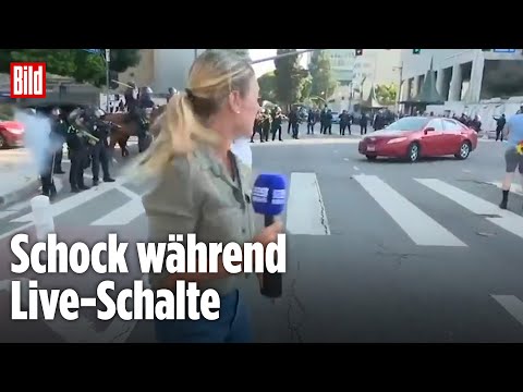 Proteste in Los Angeles: Australische Reporterin angeschossen