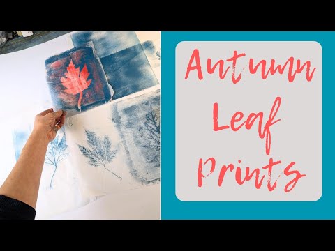 Autumn Leaves Botanical Printmaking: No Gelli Plate Needed