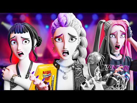 RUMI, MIRA & ZOEY BUT THE COLORS ARE MISSING! KPop Demon Hunters Animation