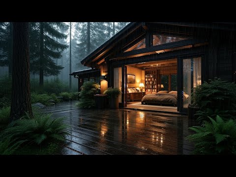 Forest Cabin Rainfall 🌧  Relaxing Ambience for Deep Rest