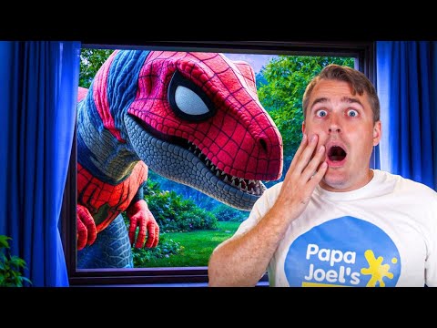 Dinosaur at the Window and Home Alone with Dinosaurs Story