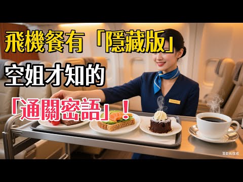 飛機餐超難吃？空服員爆料：菜單上沒有的「隐藏版美食」，只要跟空姐說出這句通關密語！#飛機餐 #旅行攻略#空姐 #機上餐 #旅遊知識#空服員