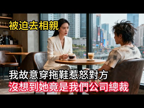 被迫去相親我故意穿拖鞋惹怒對方，沒想到隔天她竟是我們公司總裁！#情感故事 #老年生活 #人生感悟 #情感共鸣 #感人壹幕 #故事分享 #故事