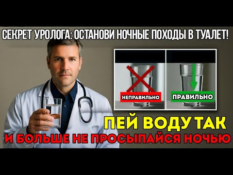 Уролог Раскрывает Как Пить Воду, Чтобы Не Вставать Ночью