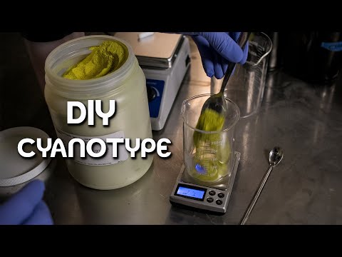 Mixing Cyanotype Parts A & B - DIY Darkroom