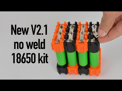 New & improved Vruzend V2.1 no-weld 18650 kit