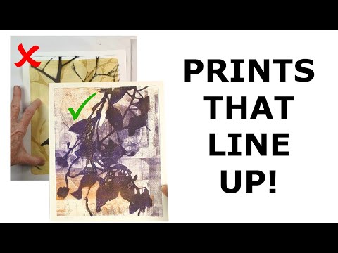 How to Create Prints That Line Up: Registration for the Gel Plate