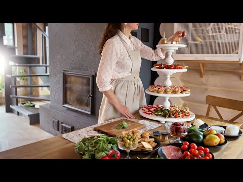 ПРАЗДНИЧНЫЙ СТОЛ за 1,5 часа  🌸Фуршет для девочек🌸