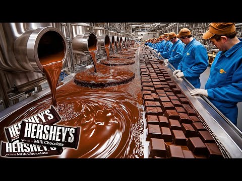 Inside a Hershey’s Chocolate Factory: From Cocoa Farms to Wrapped Chocolate Bars (Full Process)