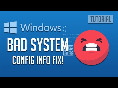 Bad System Config Error in Windows 10 FIXED [Tutorial] 2025