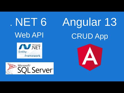 .NET 6 Web API with Entity Framework Core and SQL Server. Angular 13 CRUD App. Full stack.