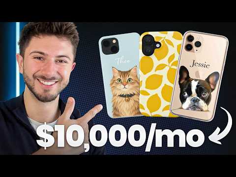 Make $10k+/Month Selling Basic AI Phone Cases (POD Tutorial)
