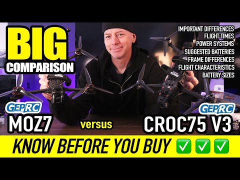 BIG COMPARISON! - GEPRC MOZ7 versus GEPRC Crocodile75 V3