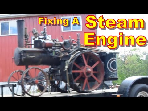 Steam Engine Repair - Scale Model Advance Rumley Belt Pulley Repair - Shrink Fit - Machine Shop