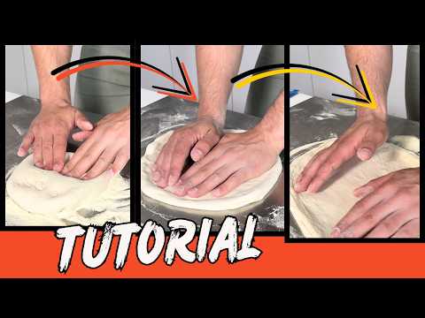 How to roll out pizza dough without piercing it. Tutorial