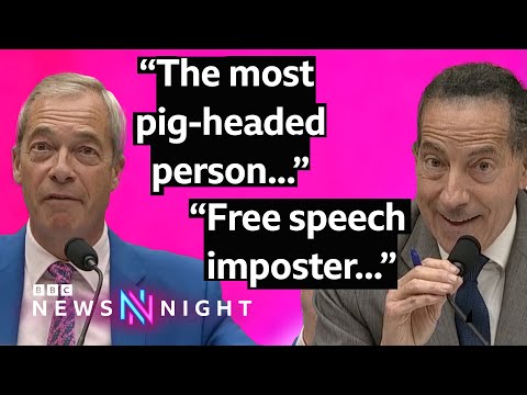 "Free speech imposter" | Nigel Farage v US Congressman Jamie Raskin
