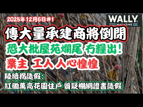 傳大批承建商瀕臨倒閉、工程全面停擺、越揭越多棚網假證書難，2026或成維修大爛尾潮！業主、工人人心惶惶！