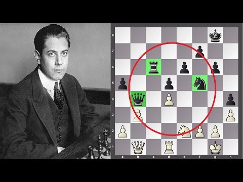 Chess. SUPER-GOLDEN GAME! LASKER 🆚 CAPABLANCA. Havana 1921. Game against the prisoner. Game 10 of...